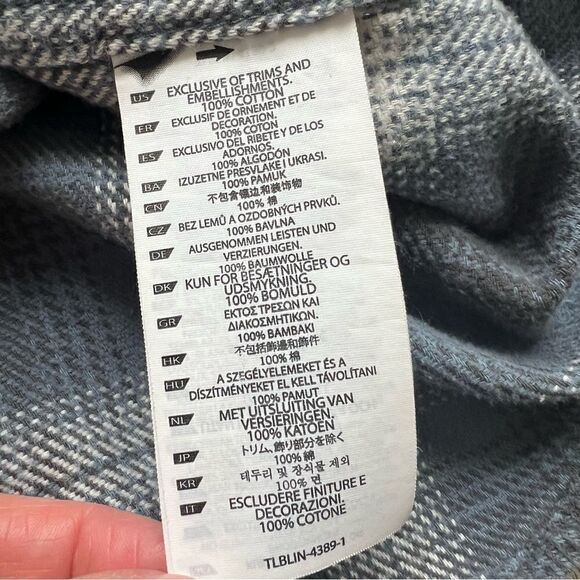 5.11 Tactical Snap Front Blue Flannel Shirt Men's Size Small - Picture 10 of 12